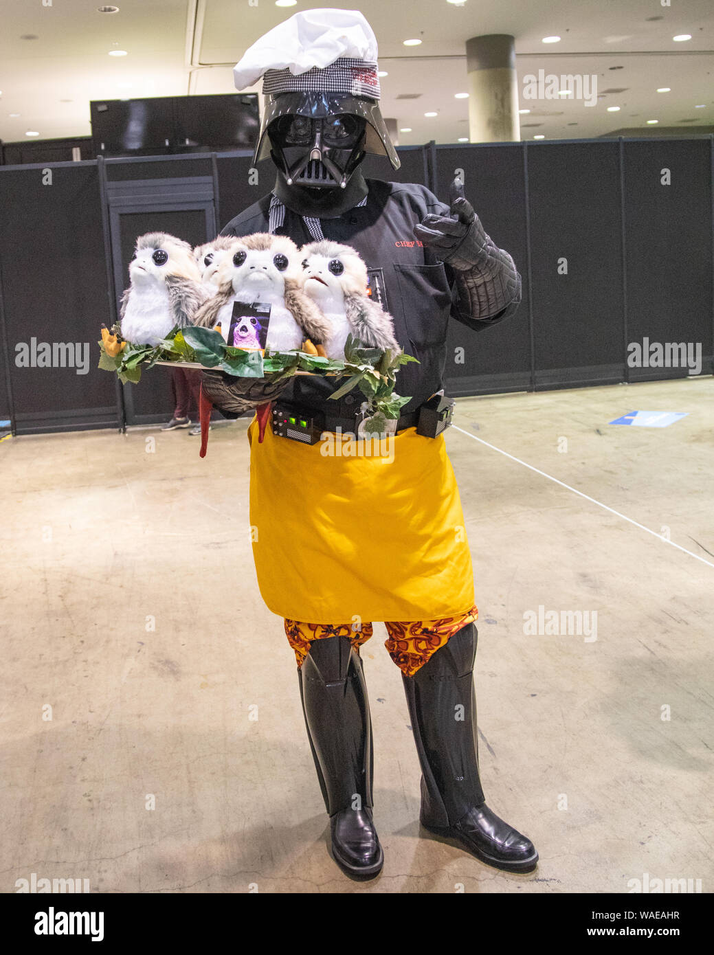 Cosplayers at Star Wars Celebration 2019 in Chicago. Many there in anticipation for news on Star Wars episode IX: The Rise of Skywalker Stock Photo