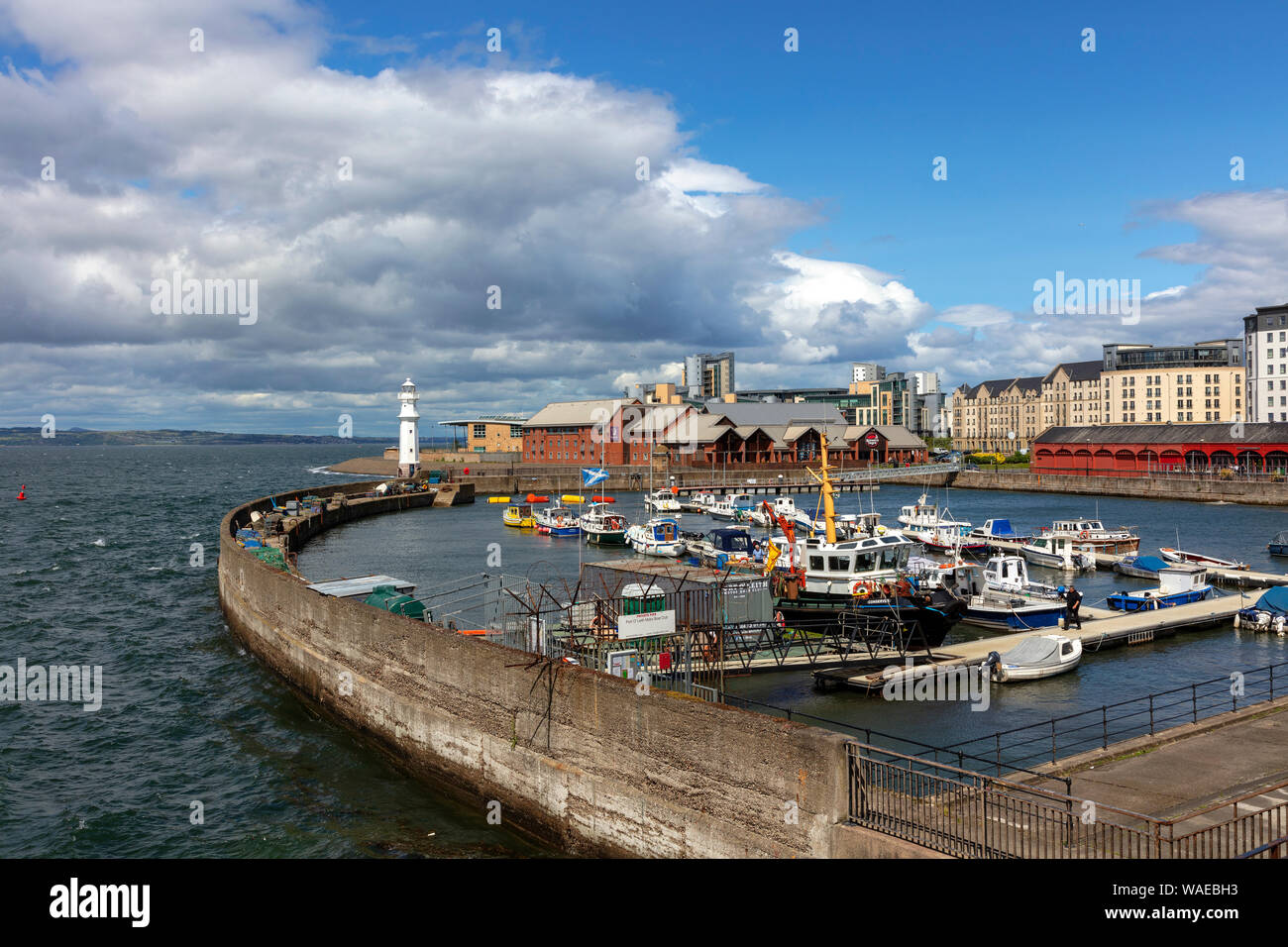 Newhaven marina in Edinburgh, Scotland Stock Photo Alamy