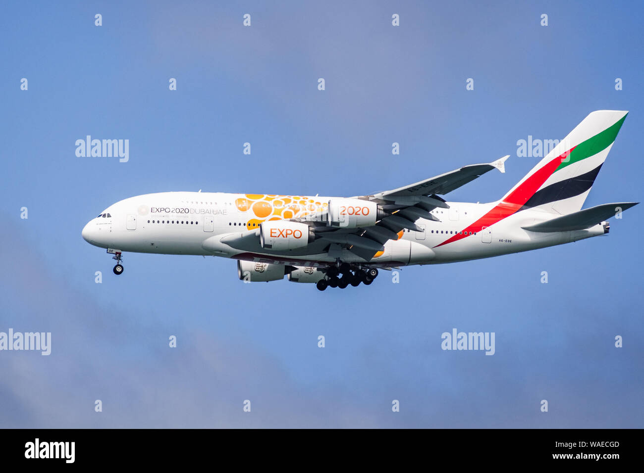Emirates dubai expo livery hi-res stock photography and images - Alamy