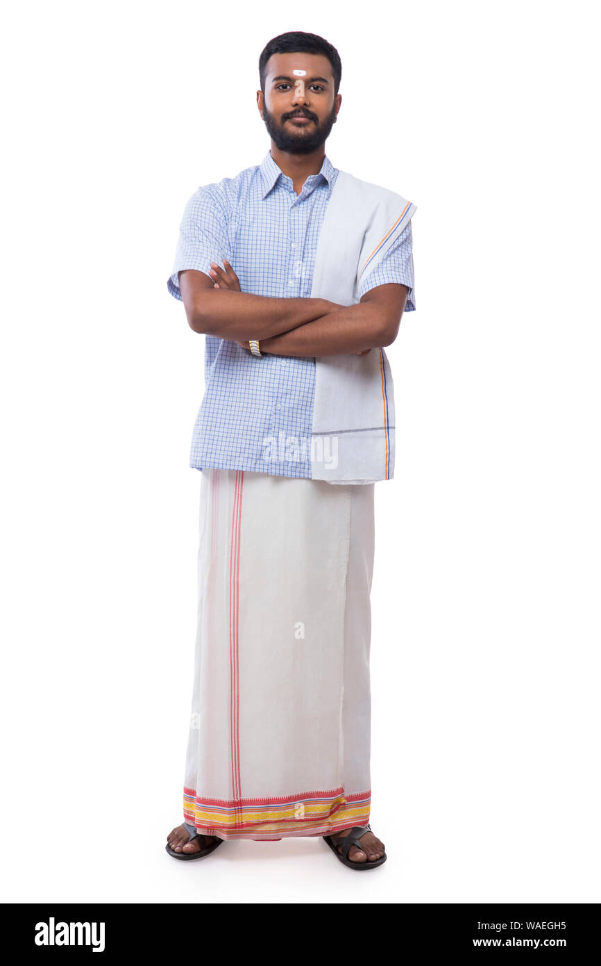 Traditional south top indian male dress