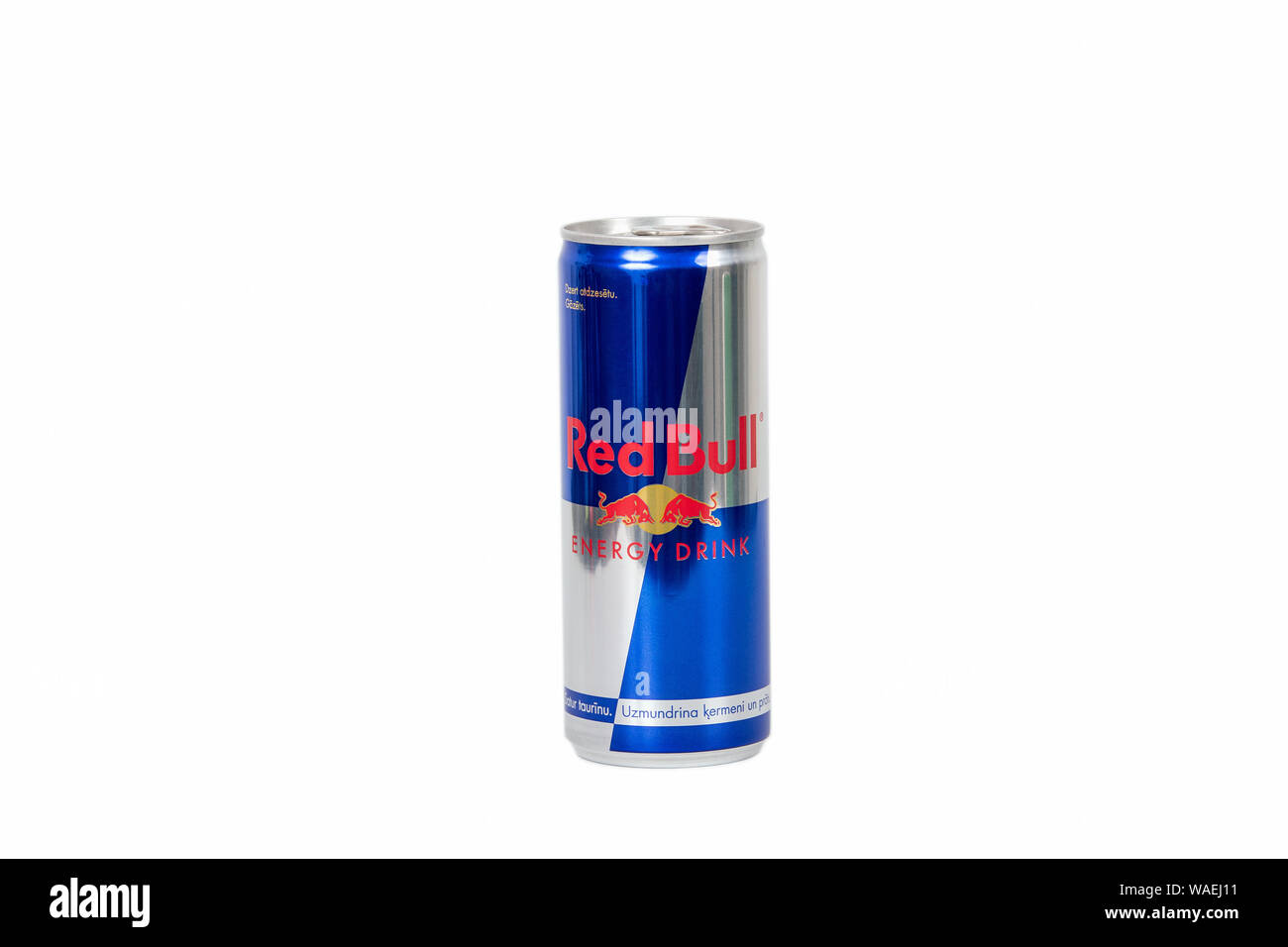 250ml Red Bull Energy Drink isolated on white background Stock Photo - Alamy