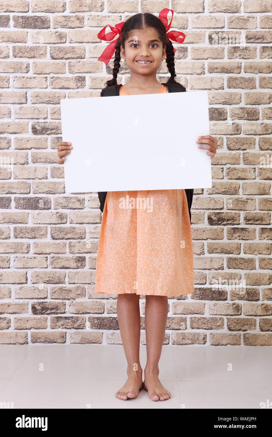 Girl child placard hires stock photography and images Alamy