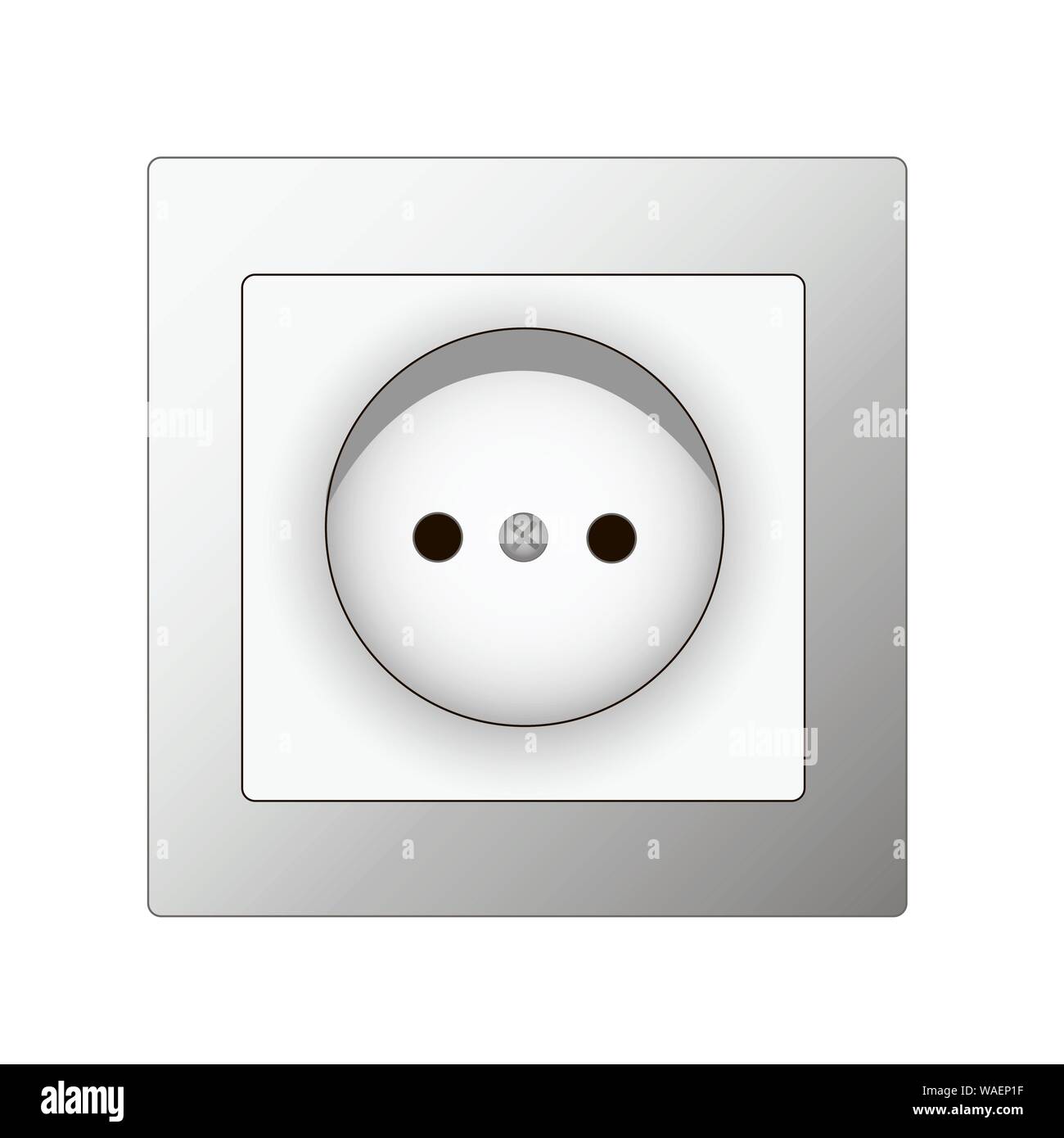 white electrical socket, vector Stock Vector Image & Art Alamy