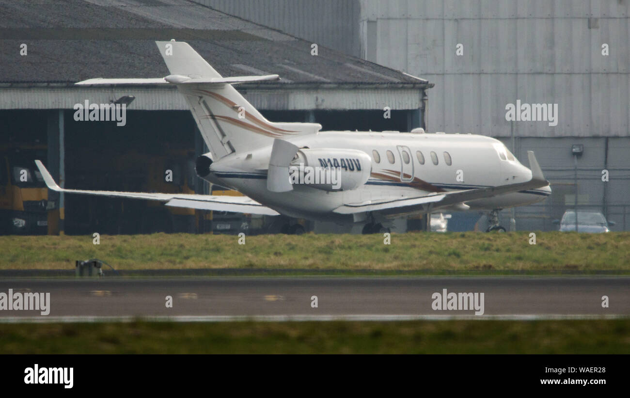 Glasgow Uk 1 March 2019 Private Jet Of Anthony Horbal Seen At Glasgow International Airport It