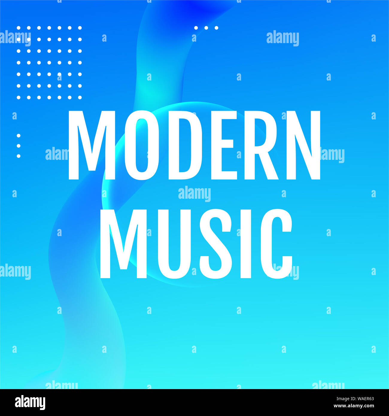 Blue Template for the design of a website landing page or background