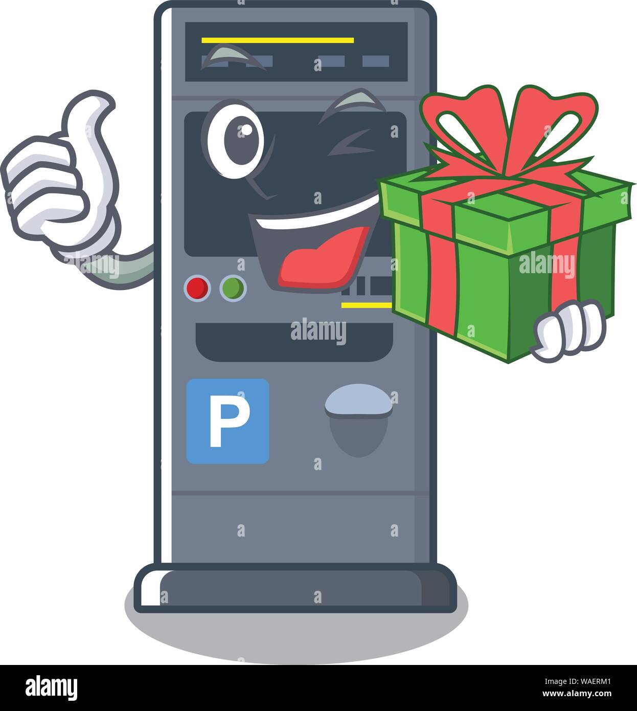 Parking ticket vending machine Stock Vector Images - Alamy