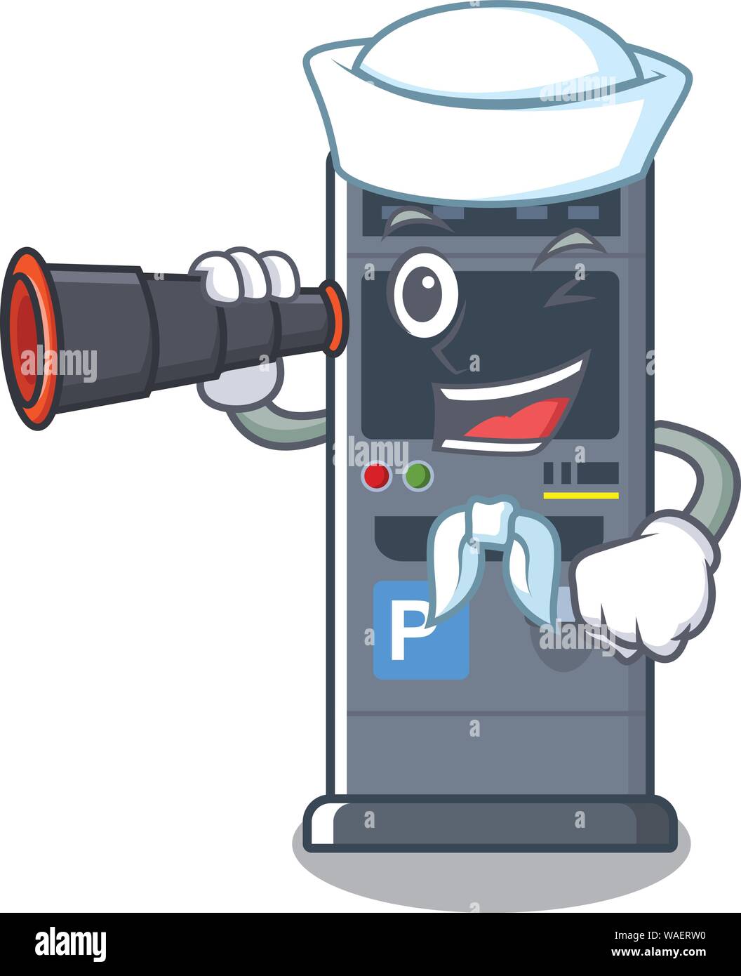 Couple station ticket machine Stock Vector Images - Alamy