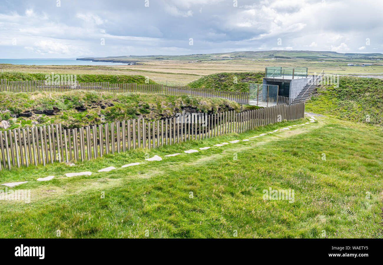Downpatrick Head Blowhole and viewing Area, Co Mayo, Ireland Stock