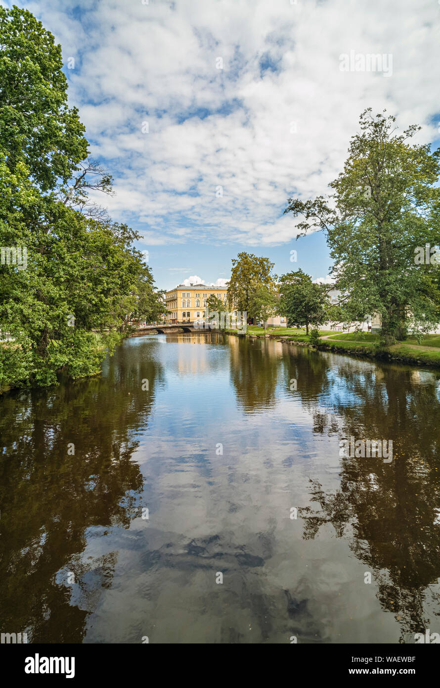 Idyllic View In Central Kristinehamn With The Stadshotell - 