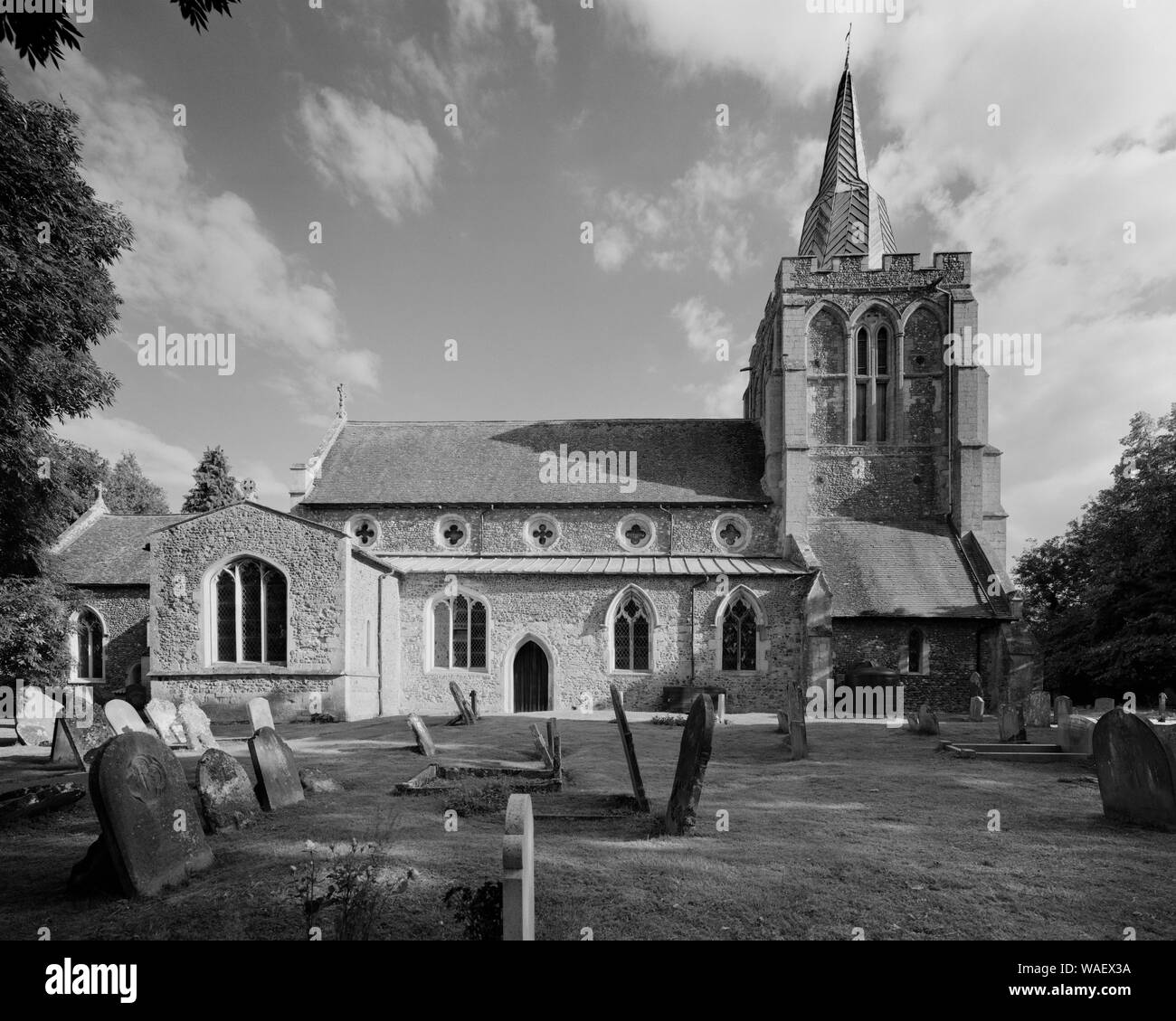 Church of St Helena and St Mary, Bourn, Cambridgeshire England Stock Photo