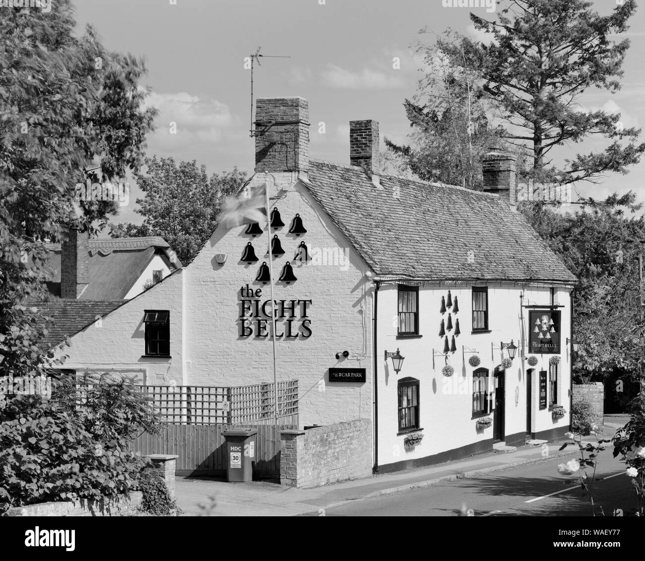 Eight Bells public house, Abbotsley, Cambridgeshire, England Stock Photo