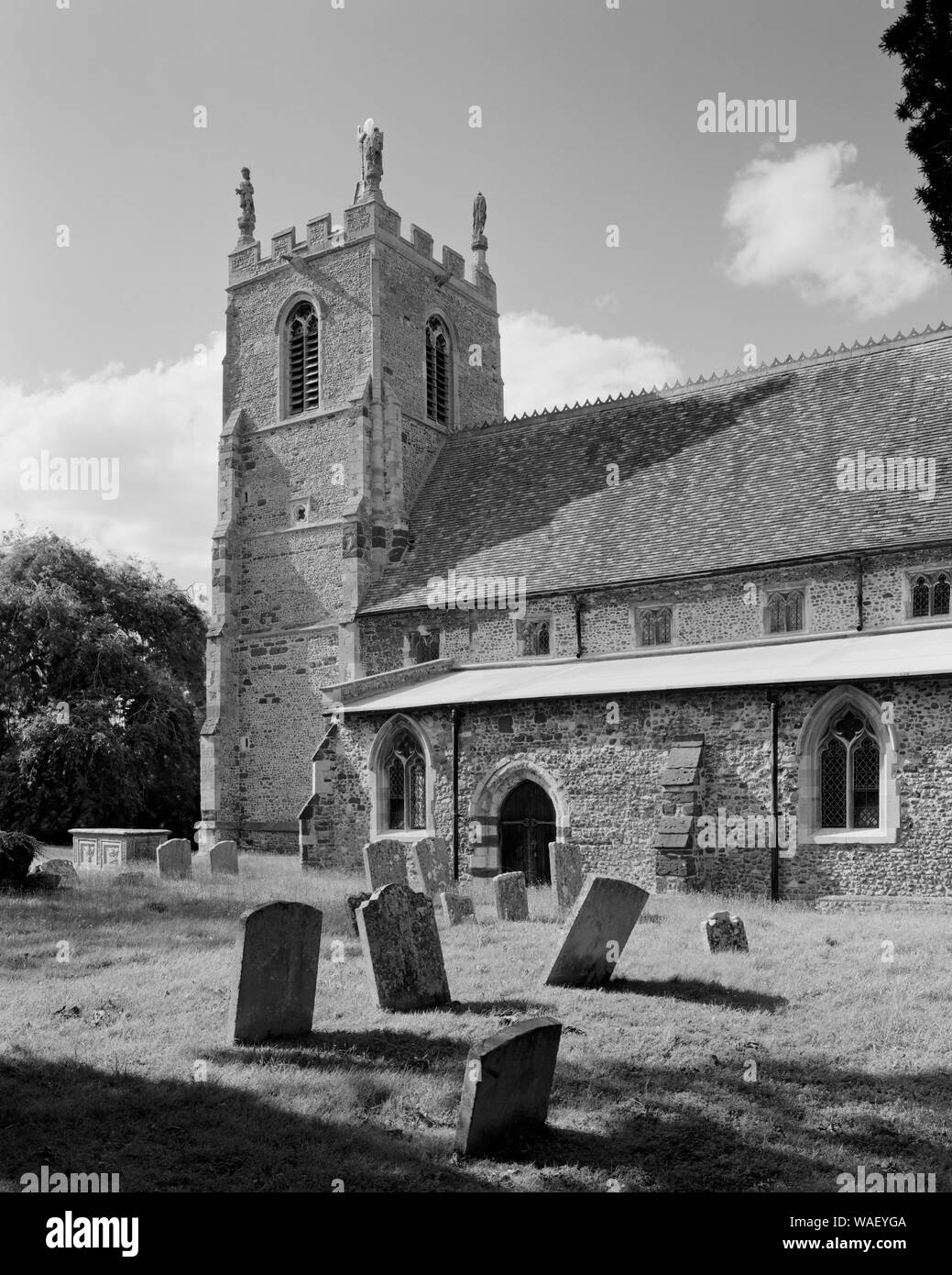 St Margaret's Church Abbotsley, Cambridgeshire, England Stock Photo