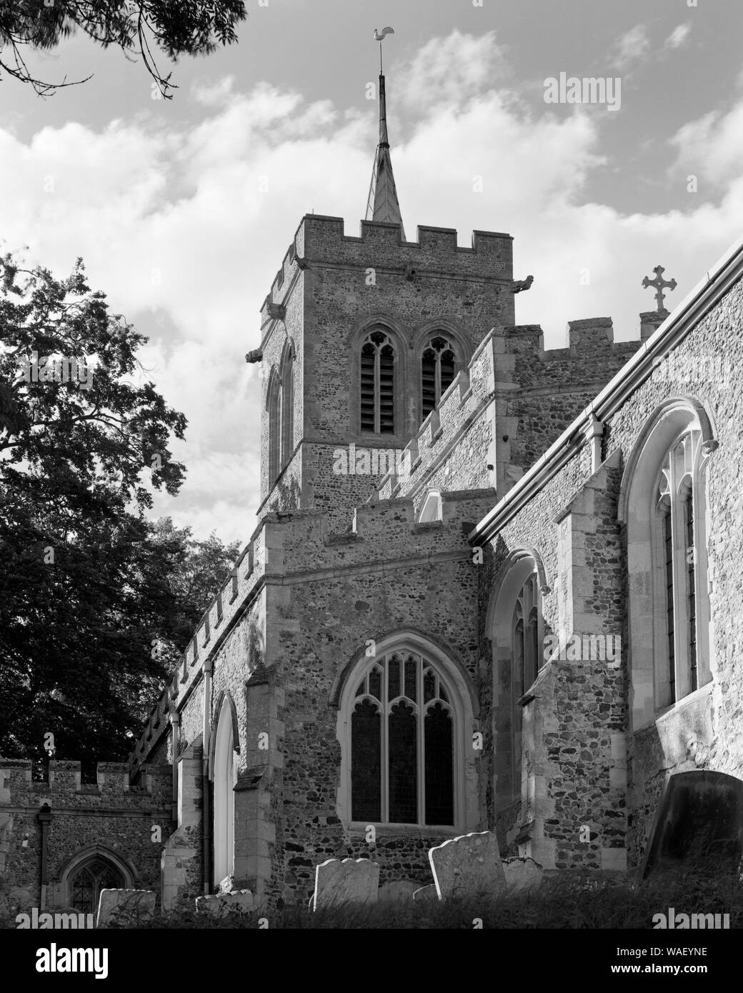 Church of St Bartholomew, Great Gransden, Cambridgeshire, England Stock Photo