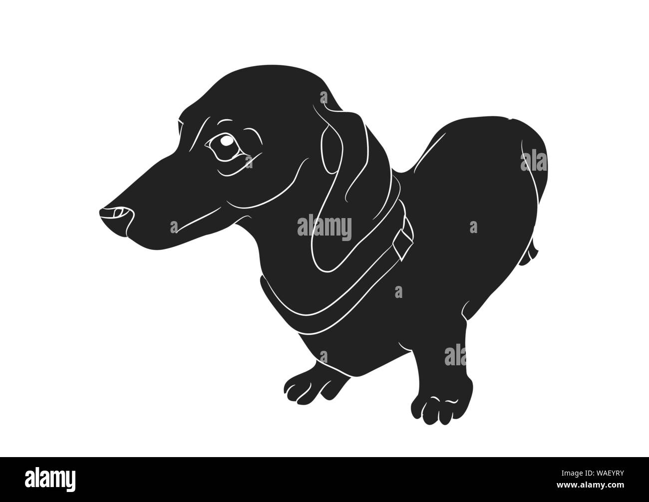 Featured image of post Cartoon Dachshund Dog Silhouette