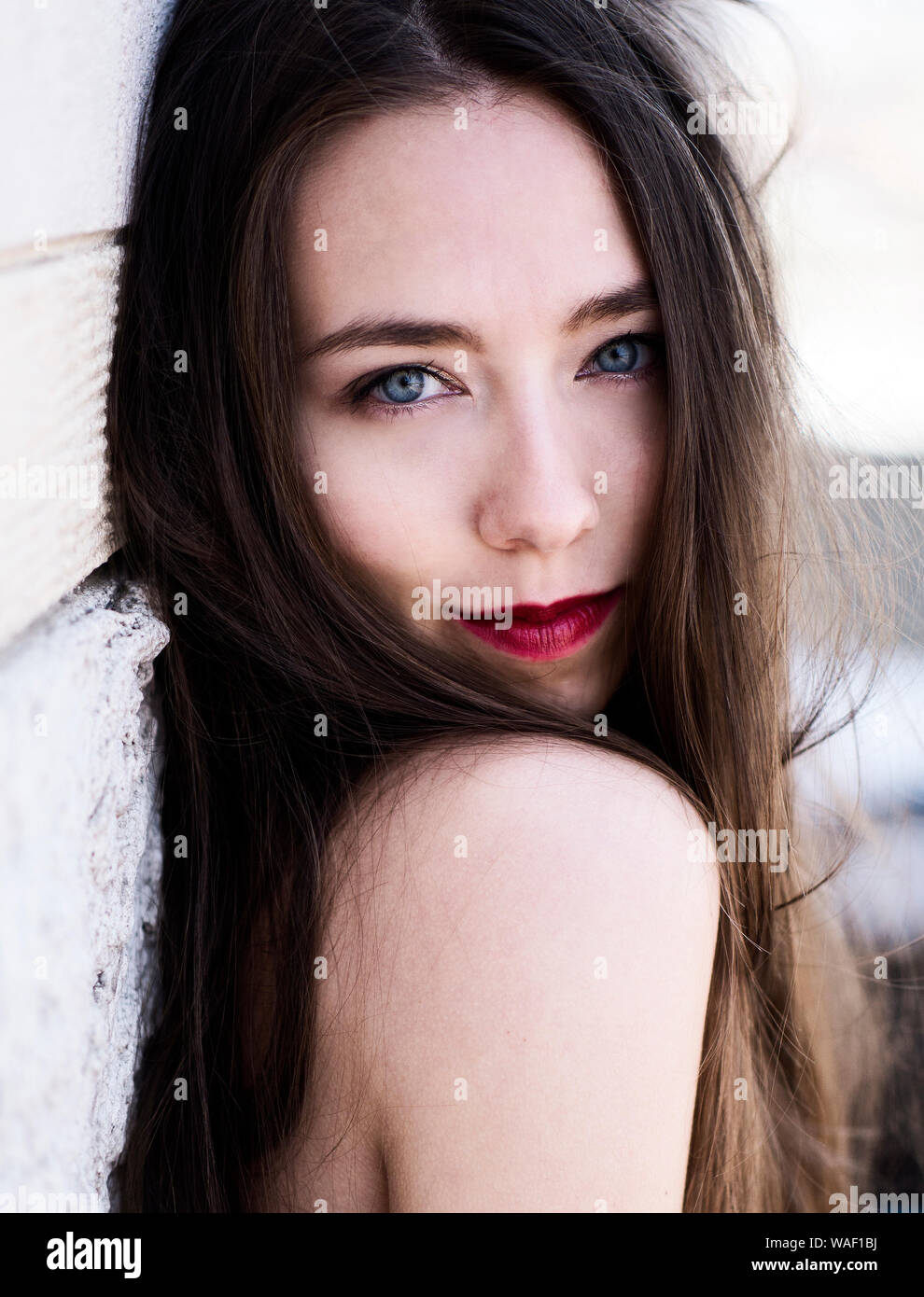 Beautiful Young Woman Stock Photo - Alamy