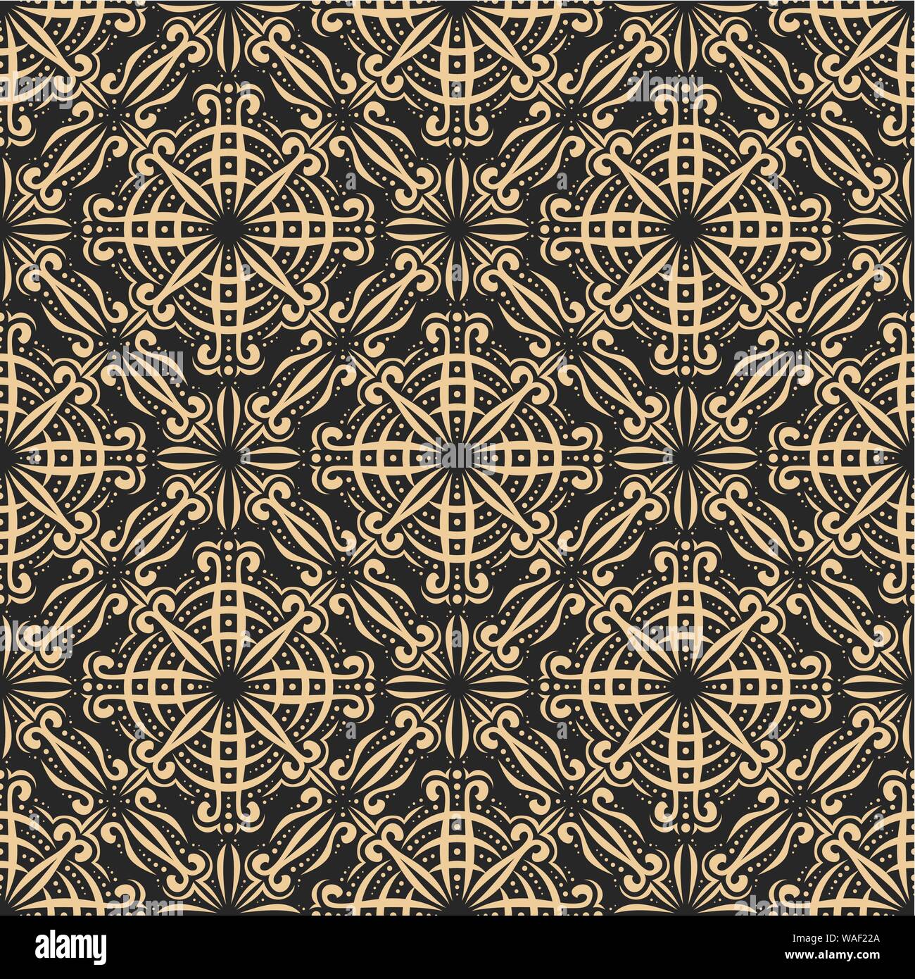 Vector Decorative Seamless Pattern Indian Repeating Ornament With