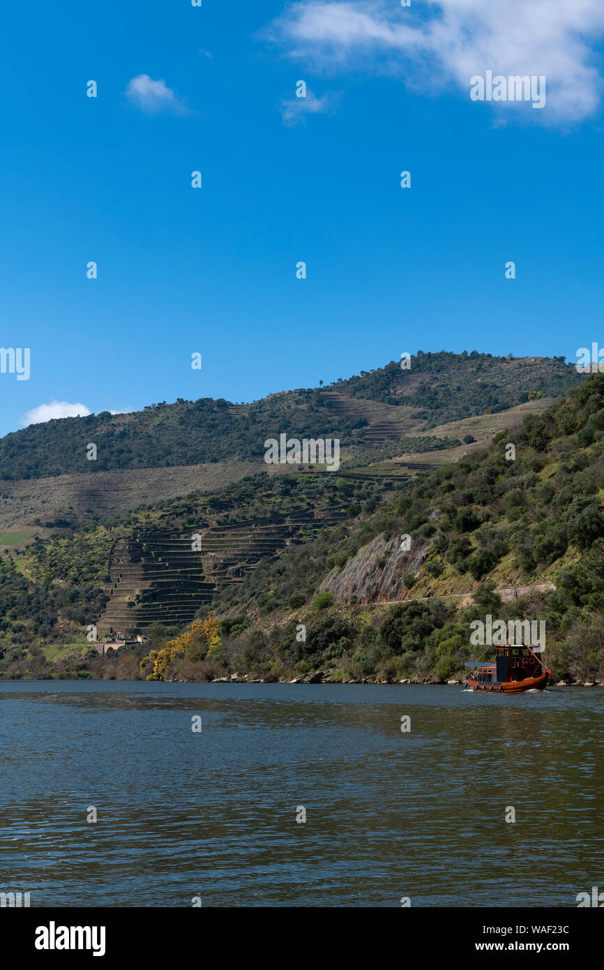 Douro valley rabelo boat pinhao hi-res stock photography and images - Alamy
