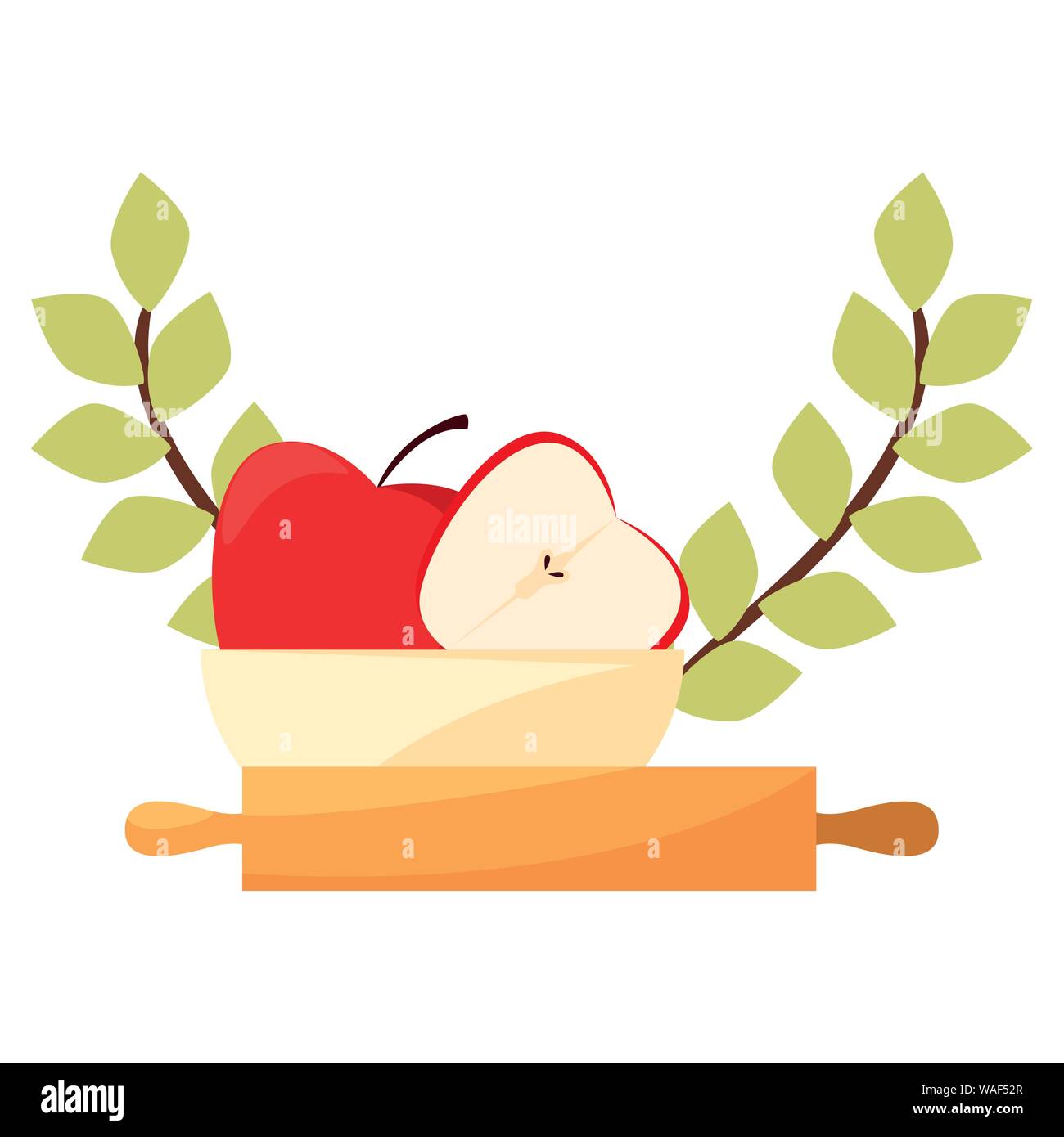 peppers rolling pin food cooking emblem vector illustration Stock Vector Image & Art Alamy
