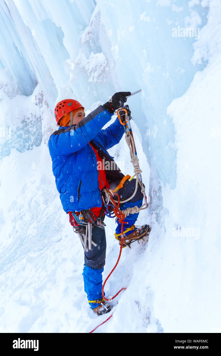 Ice climber hi-res stock photography and images - Alamy