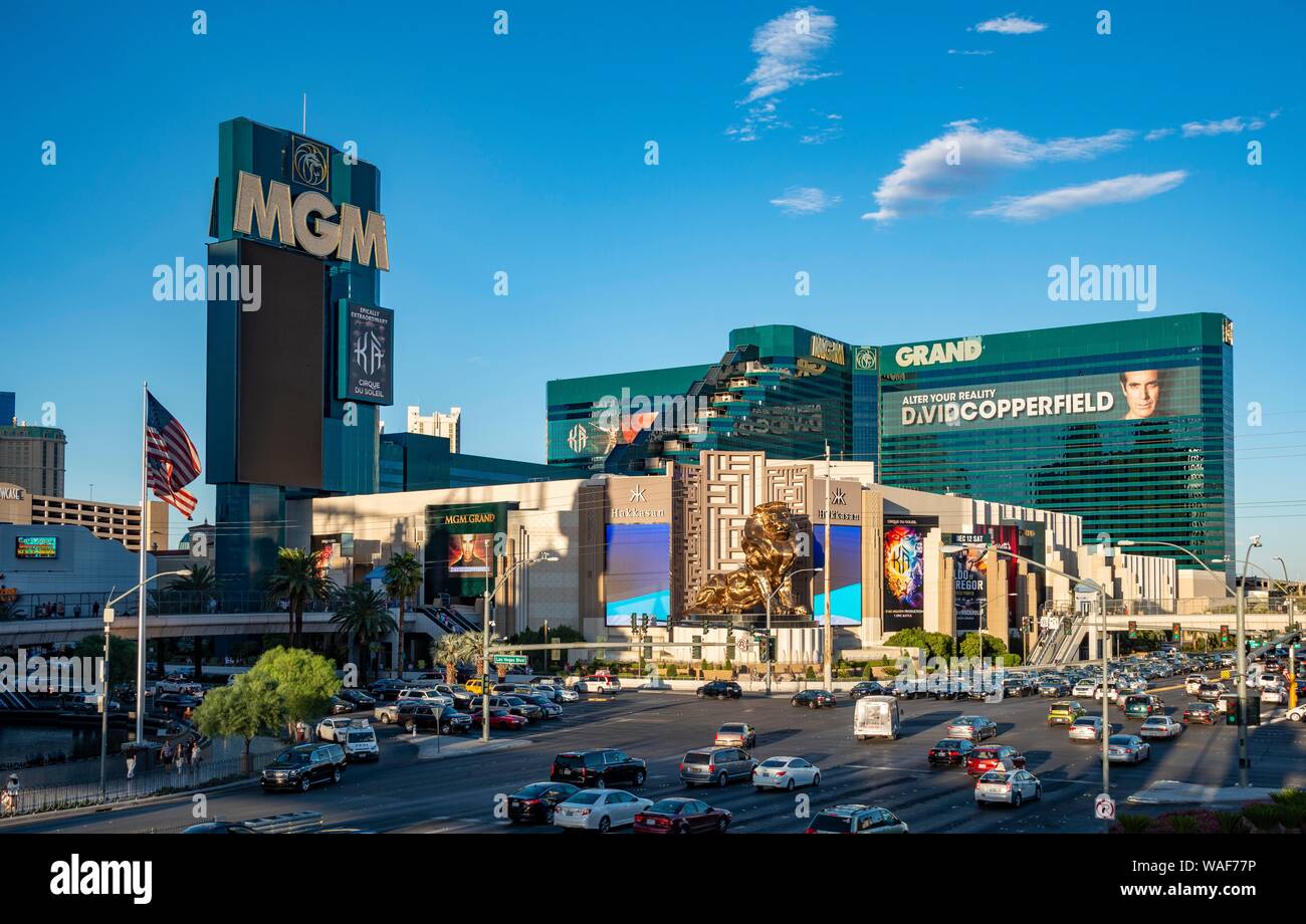 MGM Grand Hotel and Casino, Las Vegas Strip, Las Vegas, Nevada, USA Stock Photo