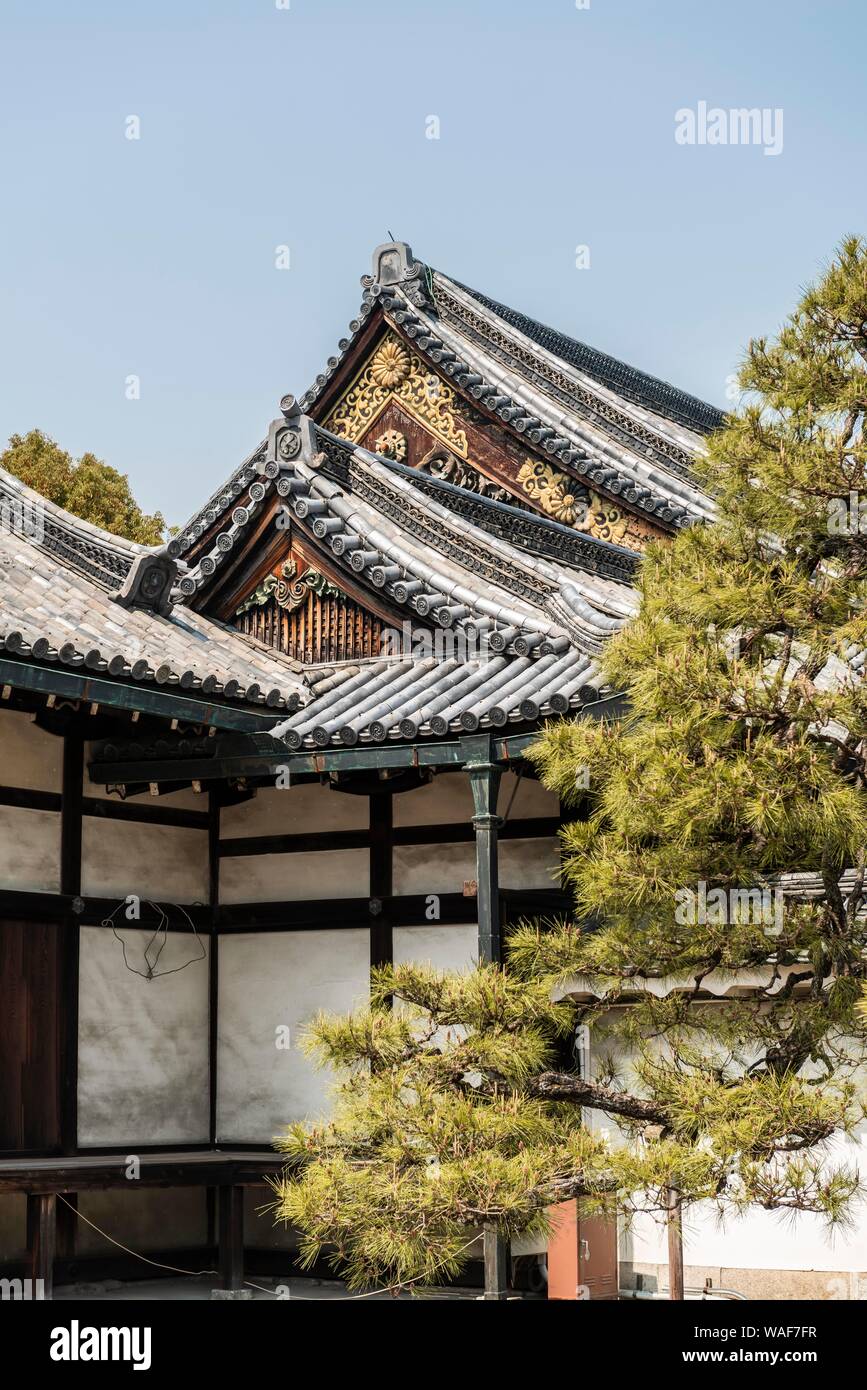 Palace, Nijo Castle Ninomaru palace, Nijo Castle, former Shogunate Castle, Kyoto, Japan Stock Photo