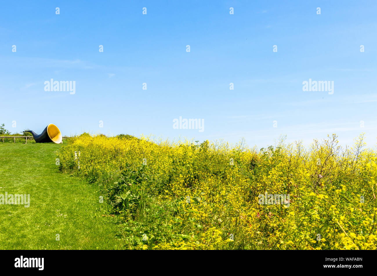 'Siren' statue at Folkestone in Kent, England Stock Photo