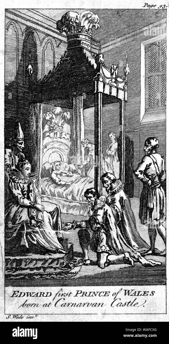 Edward first prince of Wales born at Carnarvan [Carnarvon/Caernarfon ...