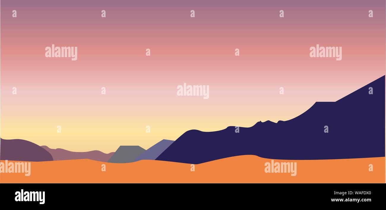 bright vector mountains Stock Vector