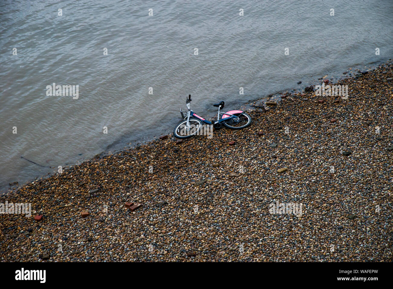 London's rental bike environmental problem Stock Photo
