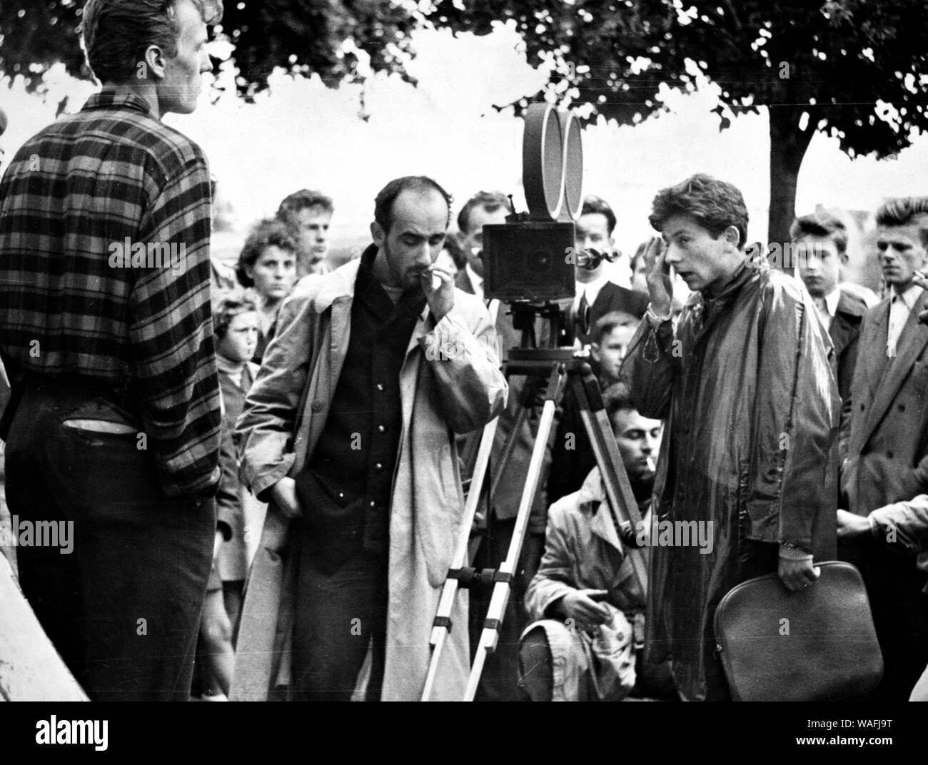 Roman Polanski On The Film Set Of Two Men And A Wardrobe Fot