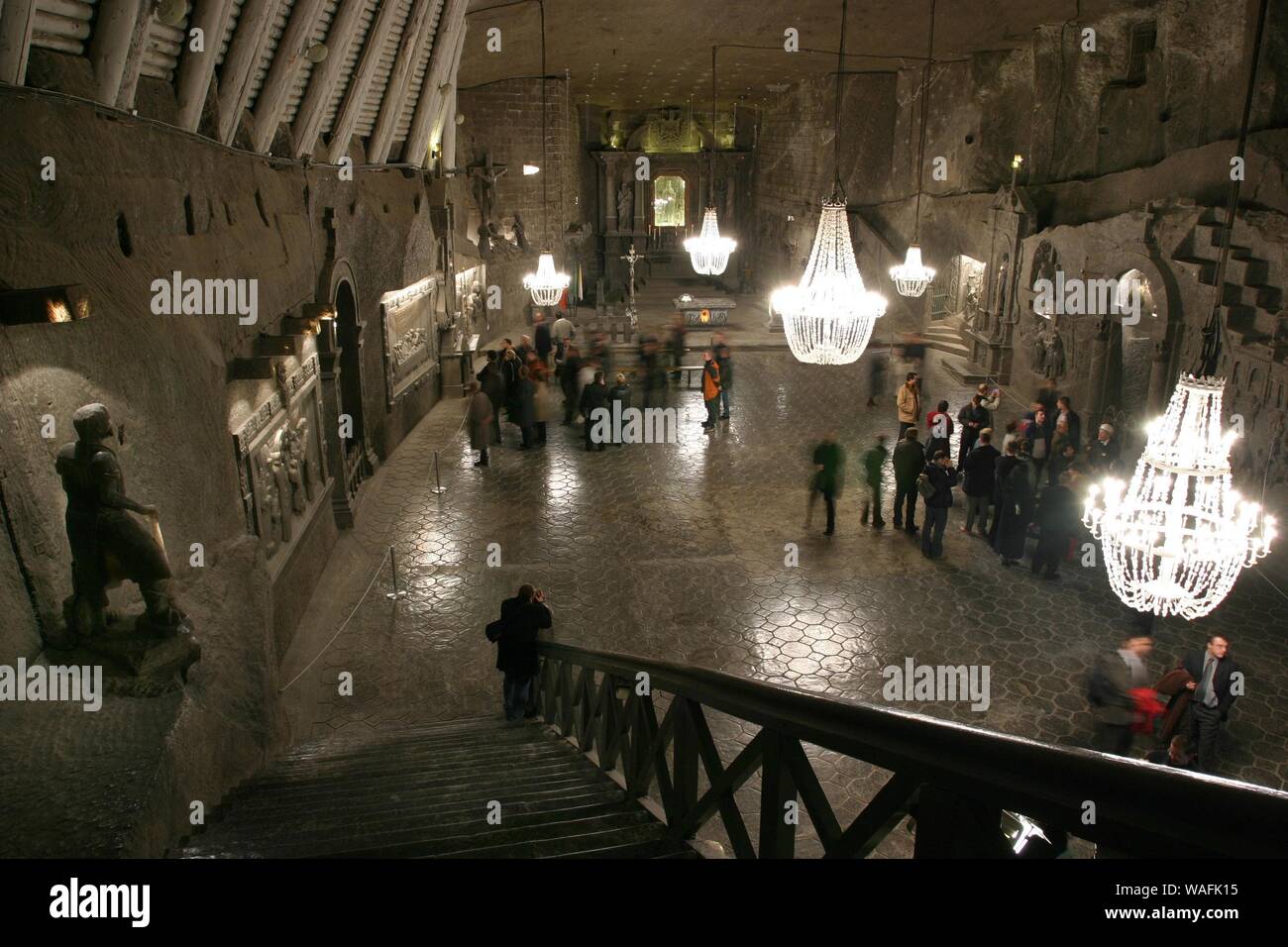 13-03-2004 Kopalnia Soli Wieliczka - trasa turystyczna kaplica sw. Kingi  Foto - Mariusz MakowskiForum Wieliczka salt mine Saint Kinga chapple Photo  Mariusz MakowskiForum Stock Photo - Alamy