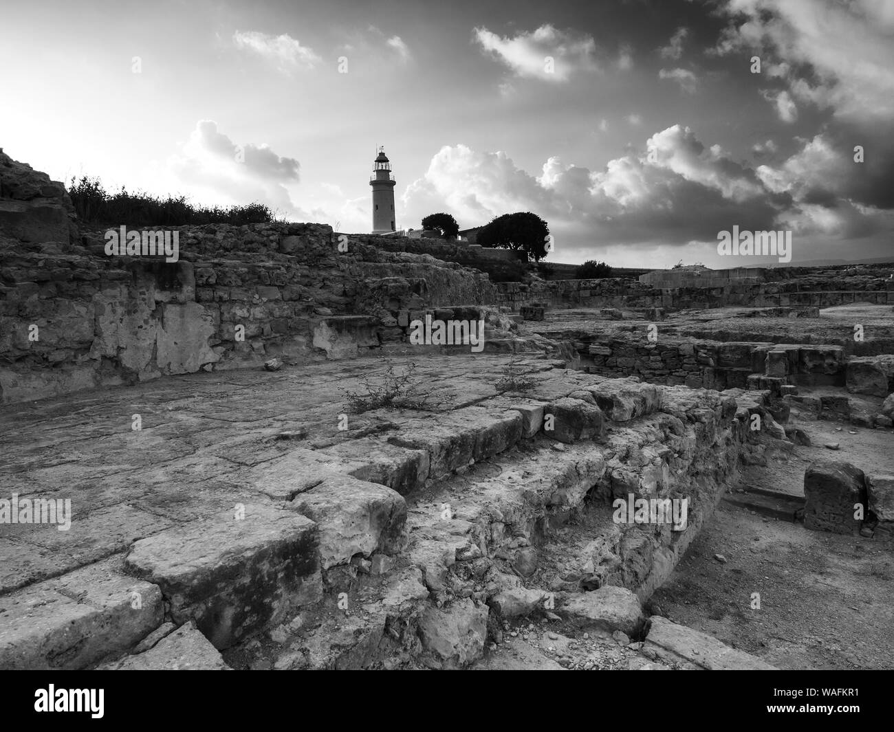 Ancient Ruins Of Kato Pafos, Paphos City, Cyprus Stock Photo