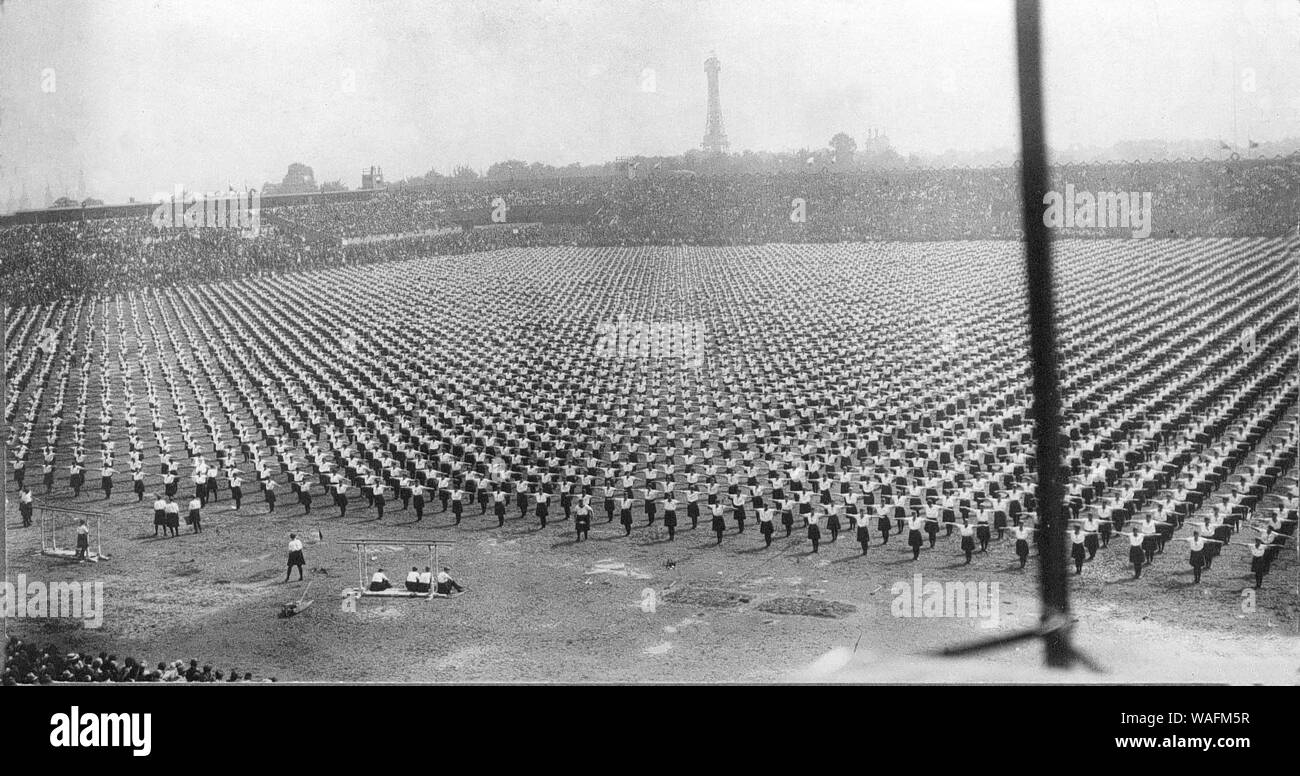 Poznan 1938. Sokol youth gymnastic show. reproduction FoKa/FORUM Stock  Photo - Alamy