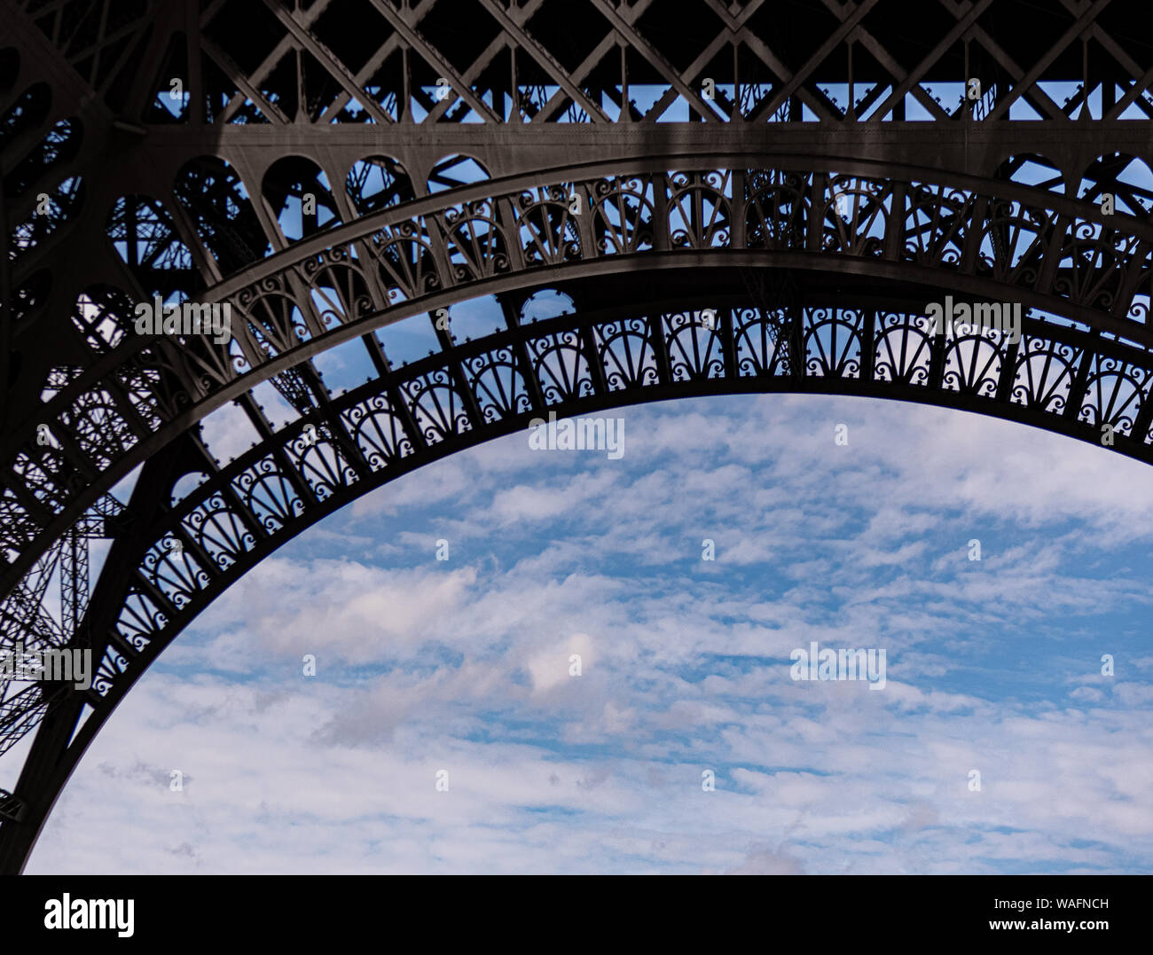 Eiffel Tower Paris France summer 2019 Stock Photo