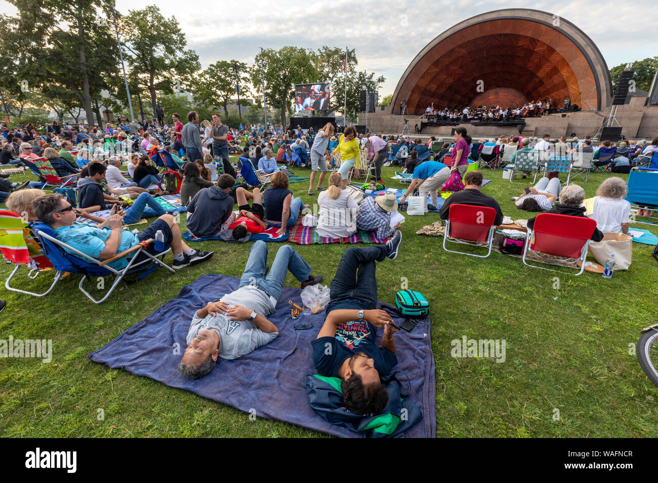 Boston Landmarks Orchestra Summer outdoor concert at the Hatch Shell on