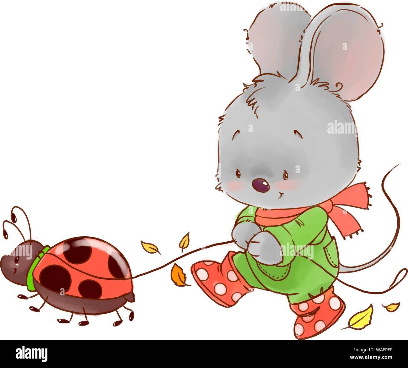 Cute Mouse Colored Illustration Fall Baby Animal Clipart Stock Photo Alamy Cute Mouse Colored Illustration Fall Baby Animal Clipart Stock Photo Alamy