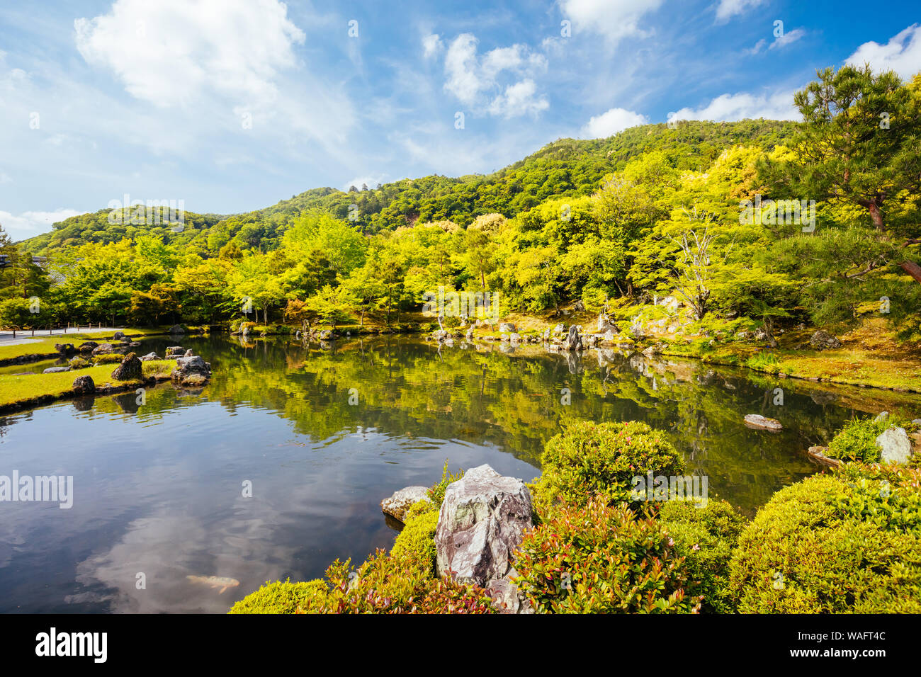 Tenryu-ji Garden and Temple Kyoto Japan Stock Photo