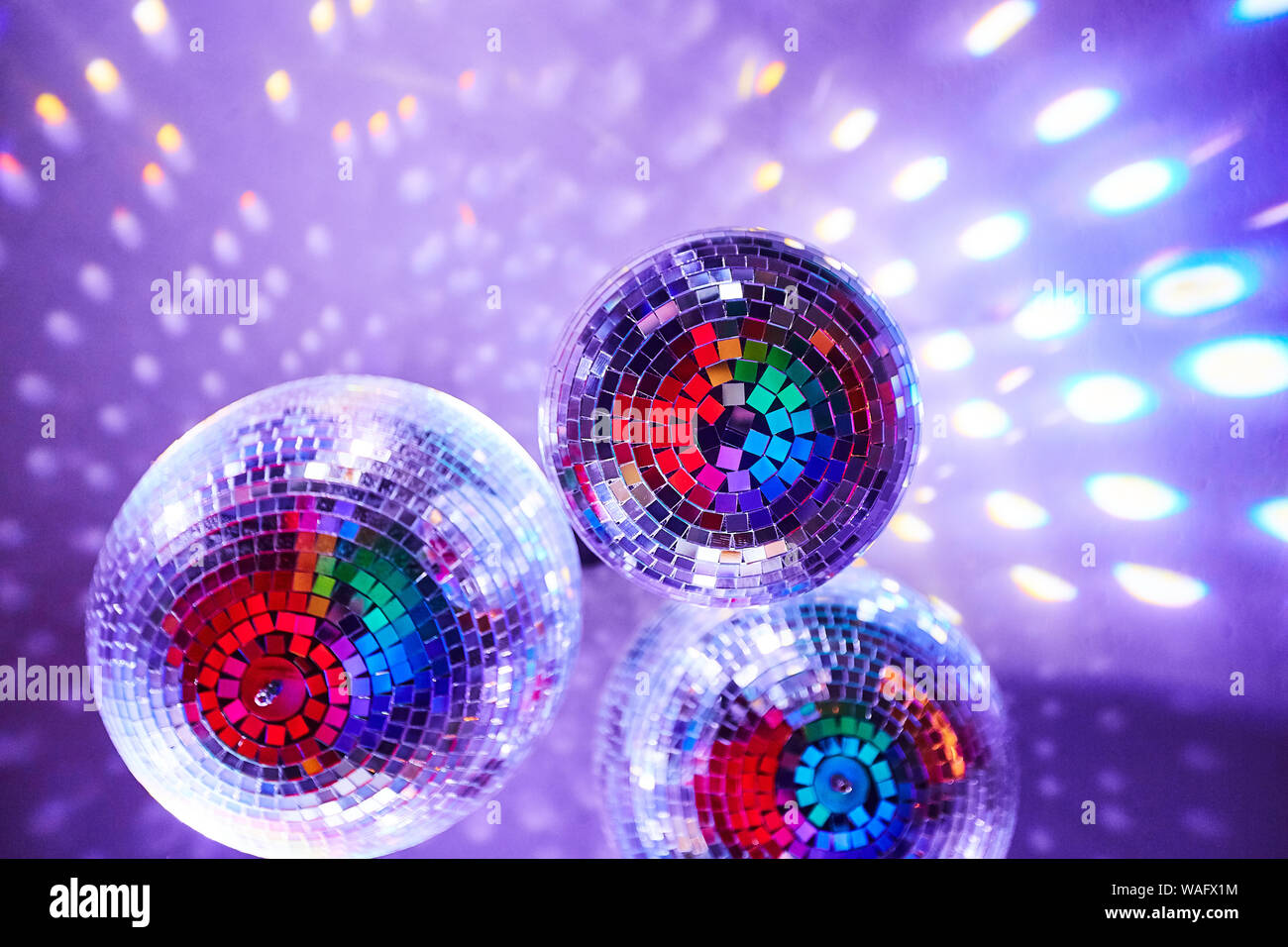 Disco lights background mirror balls hi-res stock photography and images -  Alamy