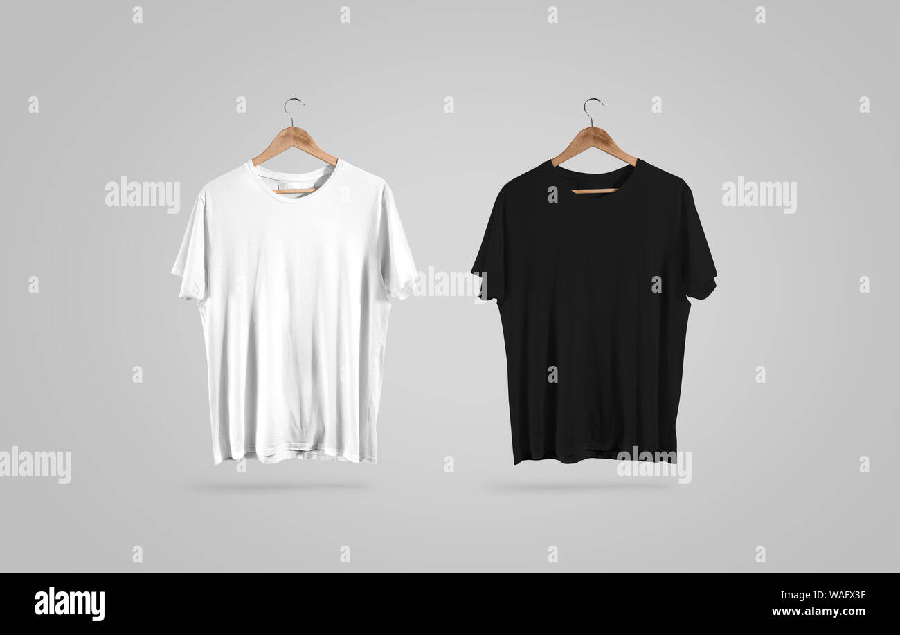Unisex 3d t-shirt on clothes hanger blank tshirt Vector Image