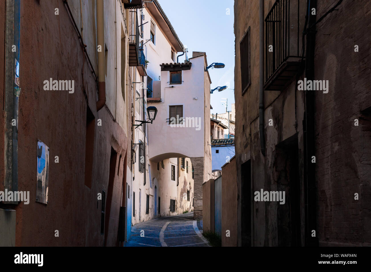 streets of the ancient town of tarazona Stock Photo