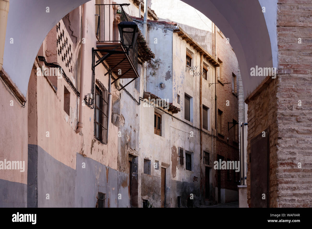streets of the ancient town of tarazona Stock Photo
