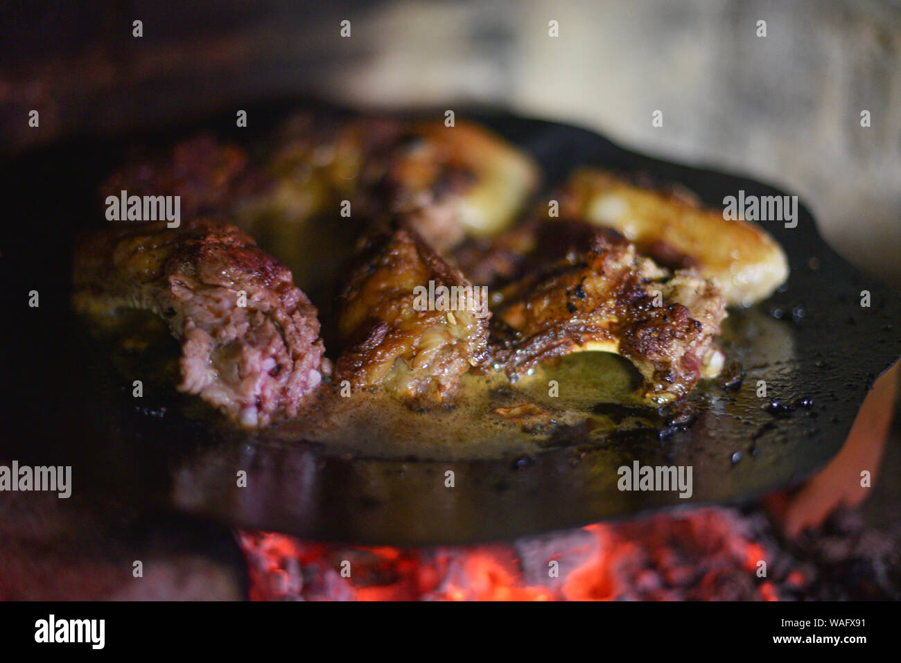 Barbecue cow ribs, Pork ribs. Ribs roasted at the stake in the oven ...