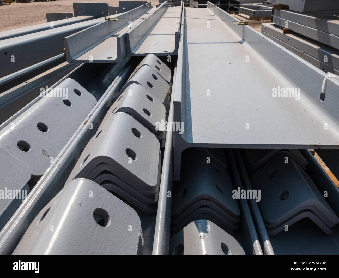 Metal warehouse structural beams hi-res stock photography Metal warehouse structural beams hi-res stock photography
