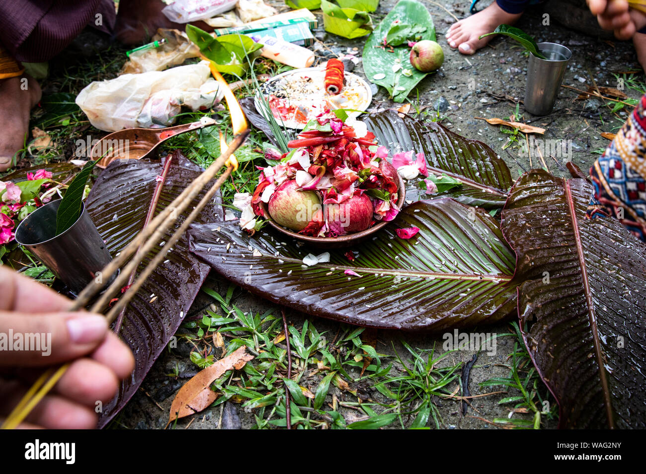 Pooja Flowers Stock Photos Pooja Flowers Stock Images Alamy