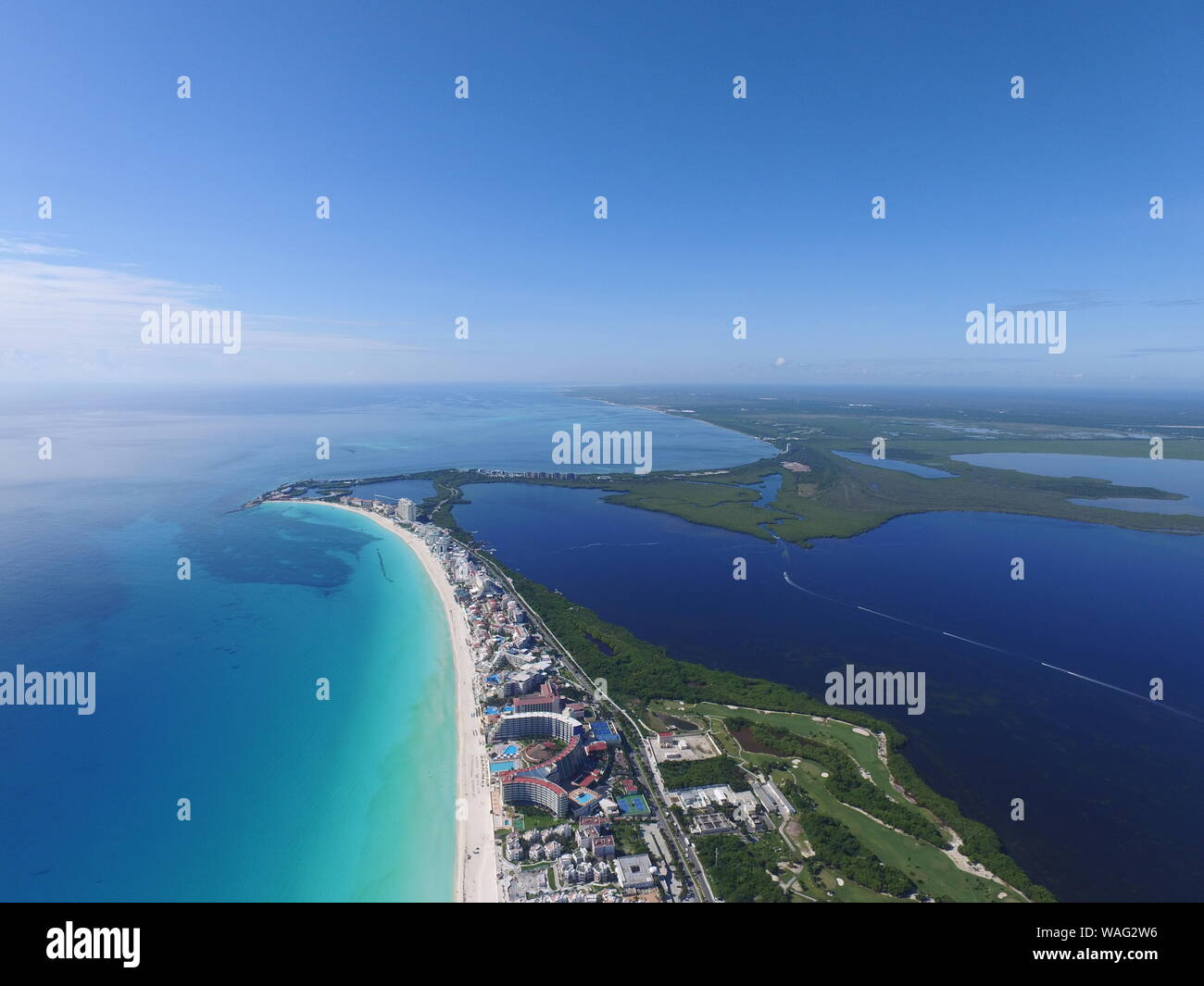 Mexico Cancun Beach Stock Photo