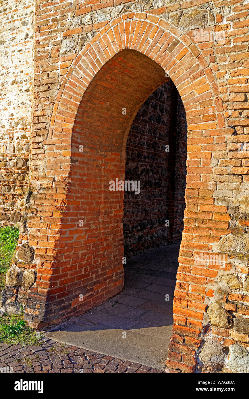 Stadtmauer, Stadttor, Porta XX Settembre, Durchgang Fußgänger, Montagnana Italien (Italia), 30076673 Stock Photo