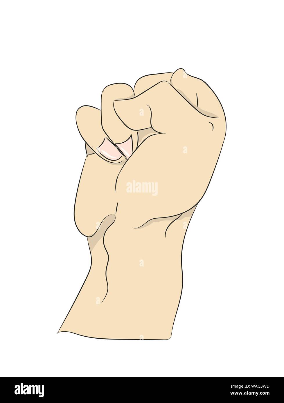 colored hand drawn lines, vector, white background Stock Vector