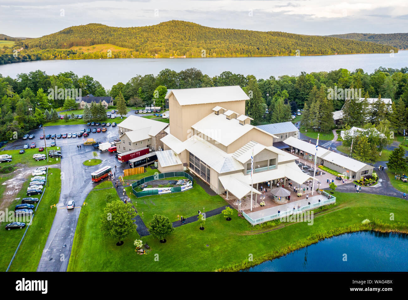 Alice Busch Opera Theater, home of the Glimmerglass Festival, Cooperstown, NY, USA Stock Photo