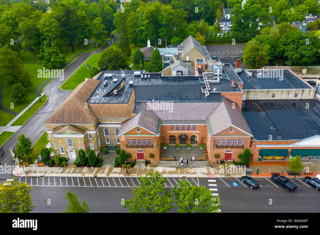 National baseball hall of fame building hires stock photography and