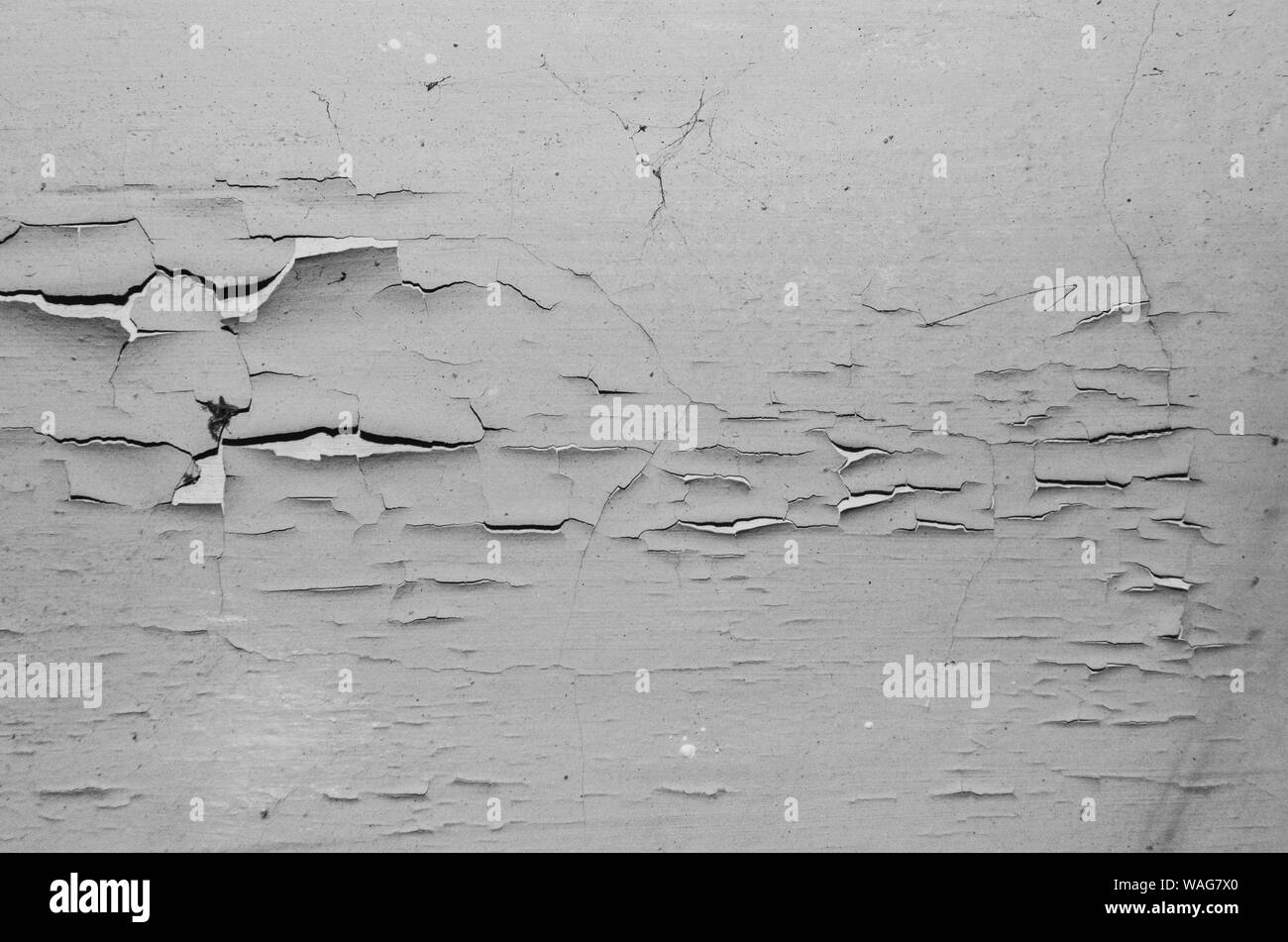 Big Wet Spots And Cracks On The Ceiling Of The Domestic